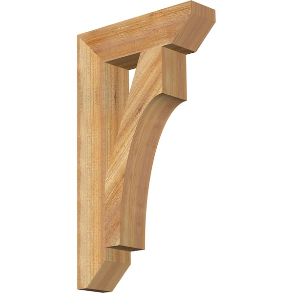Ekena Millwork Westlake Slat Rough Sawn Bracket, Western Red Cedar, 4"W x 16"D x 28"H BKT04X16X28WTL06RWR - main